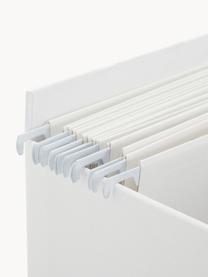 Hangmappendoos Johan met 8 hangmappen, Organizer: stevig gelamineerd karton, Wit, B 19 x D 35 cm