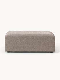 Pouf XL Melva, larg 116 x prof. 72 cm, Tissu grège, larg. 116 x prof. 72 cm