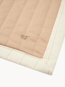 Decke Arty Quilt aus Baumwolle, Bezug: 100 % Baumwolle, Peach, Tulpen-Motiv, B 73 x L 95 cm