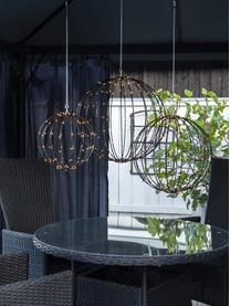 Outdoor LED hanglamp Mounty met stekker, Lampenkap: kunststof, Zwart, Ø 50 cm