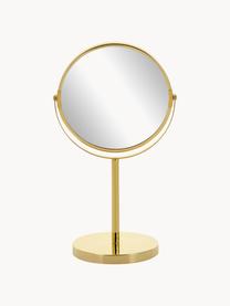 Okrągłe lusterko kosmetyczne z metalową podstawą Classic, Odcienie złotego, Ø 20 x W 35 cm