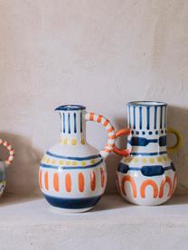 Große bemalte Vase Majorelle aus Keramik, Keramik, Mehrfarbig, 15 x 20 cm