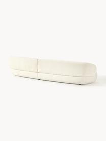 Sofa Alba (4-Sitzer) aus Teddyfell, Bezug: Teddy (100 % Polyester) D, Gestell: Massives Fichtenholz, Bir, Teddy Off White, B 326 x T 112 cm