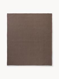 Narzuta z piki waflowej Adair, 100% bawełna, Taupe, S 180 x D 250 cm