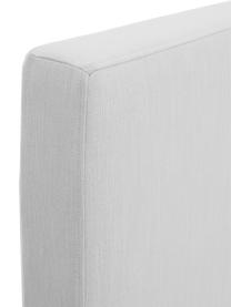 Polsterbett Peace, Bezug: Polyester (Strukturstoff), Korpus: Massives Kiefernholz, FSC, Füße: Metall, pulverbeschichtet, Webstoff Hellgrau, B 140 x L 200 cm