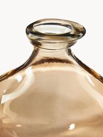 Vase bouteille Dina, Verre recyclé, certifié GRS, Ambré, Ø 16 x haut. 18 cm