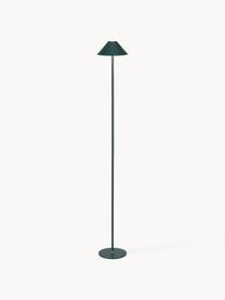 Kleine mobile LED-Stehlampe Hygge, dimmbar, Metall, beschichtet, Dunkelgrün, H 134 cm