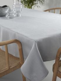 Tovaglia in lino girgio chiaro Heddie, 100% lino, Grigio-blu, Per 6-10 persone (Larg. 145 x Lung. 250 cm)