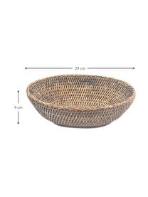 Brotkorb Ednna aus Rattan, Rattan, Brauntöne, B 29 x H 9 cm