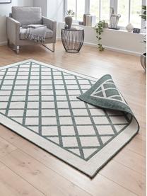 Tapis d'extérieur vert Malta, Vert, crème