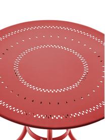 Tafel Century, Gepoedercoat metaal, Rood, Ø 58 x H 71 cm