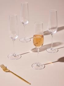 Kieliszek do szampana Akia, 4 szt., Szkło, Transparentny, Ø 7 x W 25 cm