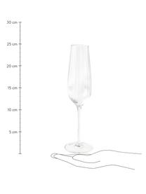 Flute champagne Akia 4 pz, Vetro, Trasparente, Ø 7 x Alt. 25 cm