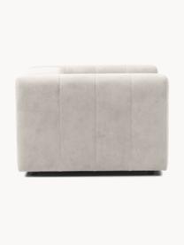 Fauteuil Lena, Tissu blanc crème, larg. 134 x prof. 106 cm