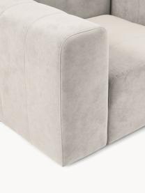 Fauteuil Lena, Bekleding: geweven stof (88% polyest, Frame: grenenhout, multiplex, ha, Poten: kunststof, Geweven stof crèmewit, B 134 x D 106 cm