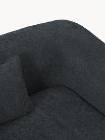 Sofá cama de borreguillo bouclé Eliot (3 plazas), Tapizado: tejido borreguillo bouclé, Patas: plástico, Borreguillo bouclé gris antracita, An 230 x F 100 cm