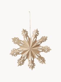 Schneeflocken-Anhänger Snowflake, Papier, Beige, Ø 30 cm