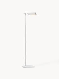 Lampa podłogowa LED z funkcją przyciemniania Tab, Stelaż: aluminium powlekane, Biały, W 110 cm