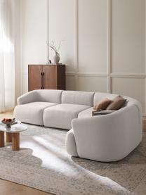 Modulares Ecksofa Sofia (4-Sitzer), Bezug: 100 % Polypropylen Der ho, Gestell: Fichtenholz, Spanplatte, , Füße: Kunststoff Das in diesem , Webstoff Cremeweiß, B 312 x T 235 cm