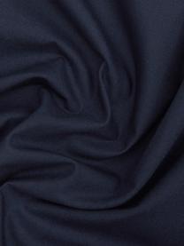Housse de couette en percale bleu foncé Elsie, Bleu foncé, larg. 240 x long. 220 cm