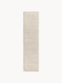 Handgeweven laagpolige loper Ainsley, 60% polyester, GRS-gecertificeerd
40% wol, Lichtbeige, B 80 x B 300 cm