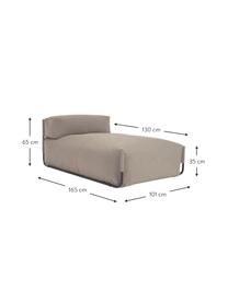 Bain de soleil gonflable Square, Beige, larg. 101 x prof. 165 cm