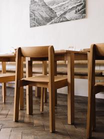 Stapelbare Eichenholz-Stühle Blueprint, 2 Stück, Eichenholz, Eichenholz, B 46 x T 49 cm