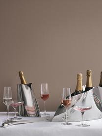 RVS champagnekoeler Indulgence in organische vorm, Edelstaal, gepolijst, Zilverkleurig, hoogglans gepolijst, B 61 x H 22 cm