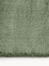 Tappeto in viscosa fatto a mano Jane, Retro: 100% cotone, Verde scuro, Larg. 200 x Lung. 300 cm (taglia L)