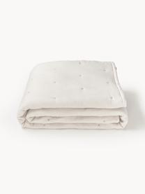 Narzuta z bawełny Lenore, Jasny beżowy, S 250 x D 230 cm (na łóżka o wymiarach 180 x 200 cm)