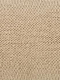 Coussin de sol beige tissé main Khela, Beige, larg. 60 x haut. 25 cm
