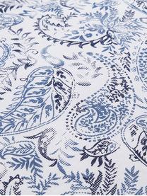 Parure copripiumino in cotone ranforce Yumi 3 pz, Blu, bianco, 250 x 200 cm + 2 federe 50 x 80 cm