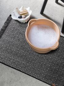 Alfombrilla de baño Marocco, Algodón, Negro, blanco, An 50 x L 80 cm