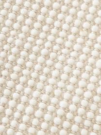 Tapis de couloir en laine tissé main Amaro, Blanc crème, beige, larg. 80 x long. 200 cm