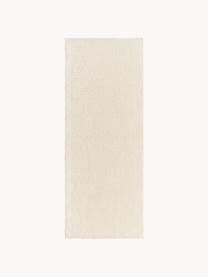 Tapis de couloir en laine tissé main Amaro, Blanc crème, beige, larg. 80 x long. 200 cm