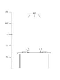 Riel Row, Estructura: metal cromado, Anclaje: metal cromado, Cromo, An 60 x Al 20 cm