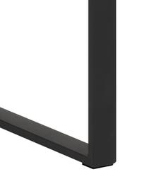 Glas-Konsole Katrine mit Gestell, Gestell: Metall, beschichtet, Ablagefläche: Glas, Schwarz, B 110 x T 40 cm
