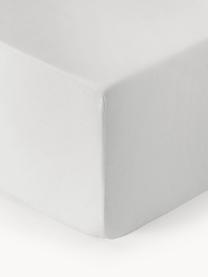 Boxspring hoeslaken Biba, flanel, Weeftechniek: flanel, Lichtgrijs, B 200 x L 200 cm, H 35 cm