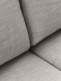 Modulares Sofa Russell (4-Sitzer) mit Hocker, mit abnehmbaren Bezügen, Bezug: 100% Baumwolle Der strapa, Gestell: Massives Kiefernholz FSC-, Füße: Kunststoff, Webstoff Grau, B 309 x T 206 cm