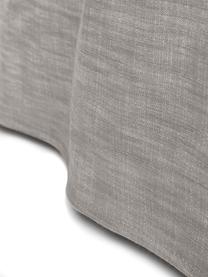Modulares Sofa Russell (4-Sitzer) mit Hocker, mit abnehmbaren Bezügen, Bezug: 100% Baumwolle Der strapa, Gestell: Massives Kiefernholz FSC-, Füße: Kunststoff, Webstoff Grau, B 309 x T 206 cm