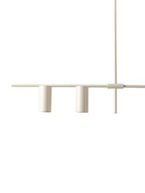 Große Pendelleuchte Cassandra, Lampenschirm: Metall, pulverbeschichtet, Baldachin: Metall, pulverbeschichtet, Beige, matt, B 143 x H 73 cm