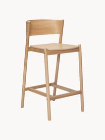 Tabouret de bar Oblique, Chêne clair, larg. 50 x haut. 103 cm