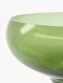 Ručne fúkaná servírovacia miska Jelly, Sklo, Zelená, Ø 25 x V 10 cm