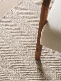 Tapis en laine tissé à la main avec franges Lars, 60 % laine, 20 % coton, 20 % polyester

Les tapis en laine peuvent perdre des fibres lors des premières semaines et des peluches peuvent se former, ce phénomène est naturel et diminue à mesure de votre usage et du temps, Beige clair, larg. 80 x long. 150 cm (taille XS)