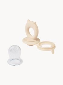 Set di 2 succhiafrutta Miranda, Silicone, Pesca, beige chiaro, trasparente, Ø 5 x Alt. 10 cm