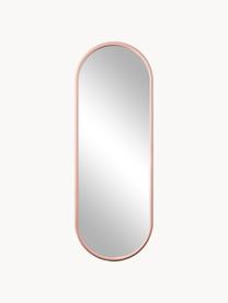 Nástenné zrkadlo Angui, Zrkadlo: zrkadlové farby Rám: bledoružová, Ø 39 x V 108 cm