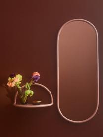 Miroir mural ovale Angui, Couleurs miroir, rose, larg. 39 x haut. 108 cm