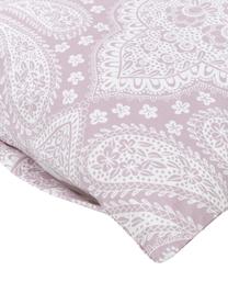 Fundas de almohada de algodón ecológico tejido renforcé Manon, 2 uds., Lila estampado, An 50 x L 70 cm