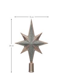 Estrella Árbol de Navidad Morning, 26 cm, Plástico, Plateado, bronceado, An 15 x Al 26 cm