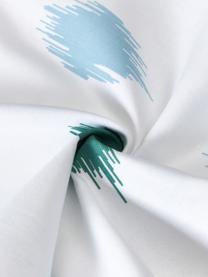 Boho Wendekissenhülle Fajar mit grafischem Muster, 100% Baumwolle, GOTS-zertifiziert, Grün,Blau, 45 x 45 cm